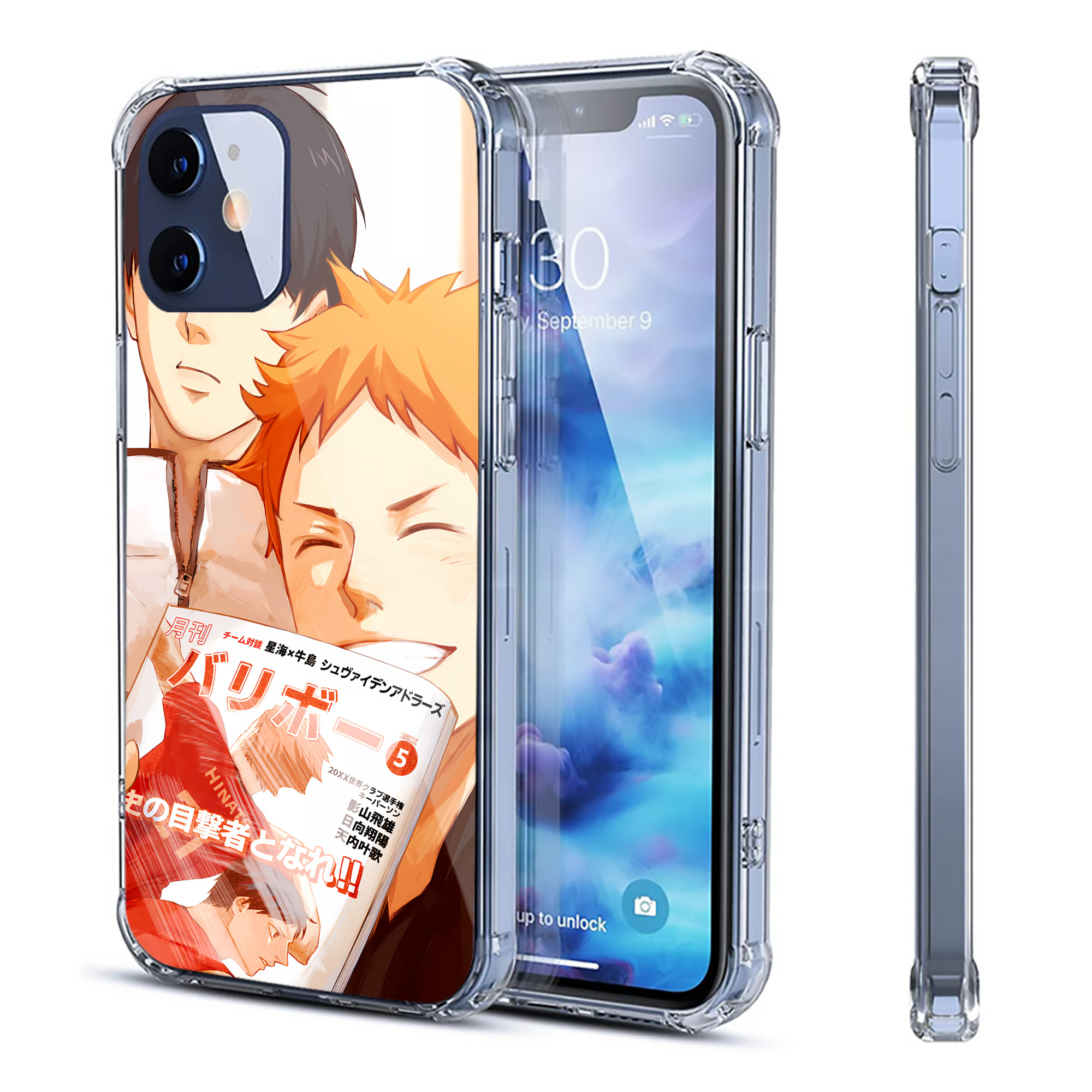 （画像用） ハイキュー!! Haikyu!! 【iPhone 12シリーズ対応】透明スマホケース（クリアソフトケース）